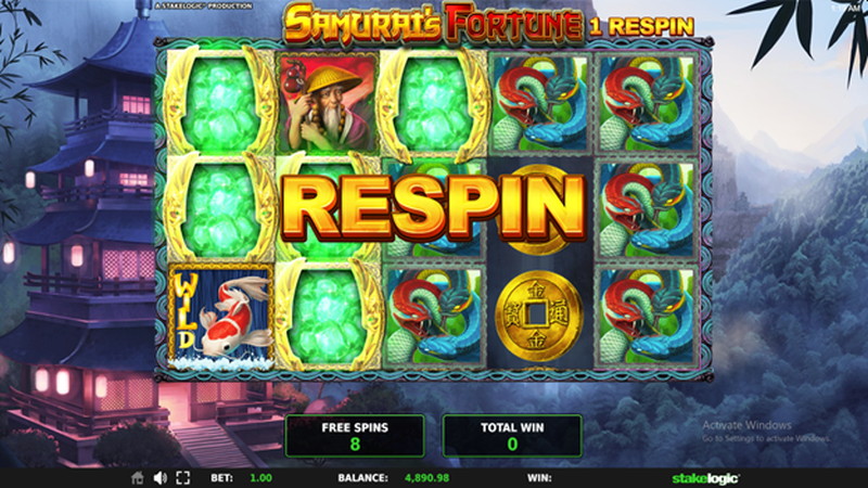 Samurai's Fortune respin feature
