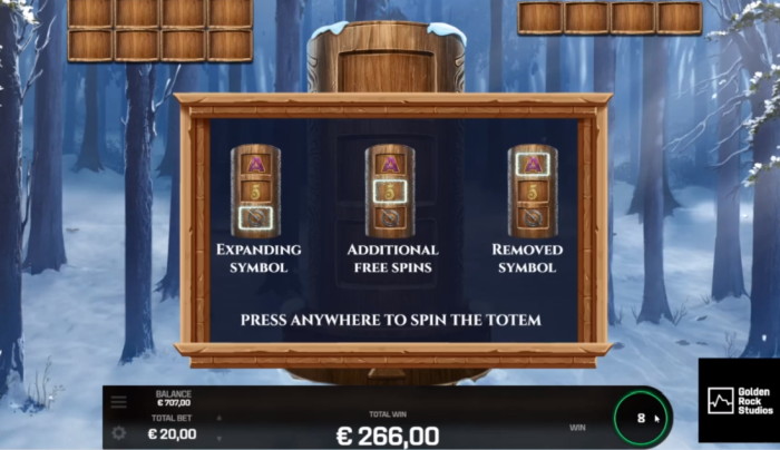 Book of heroes totem spin feature