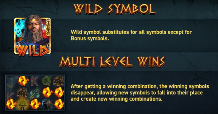 Power of Gods Hades wild and multi level symbols