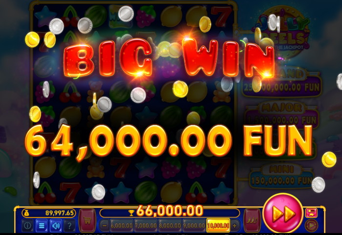 Jelly Reels big win screen