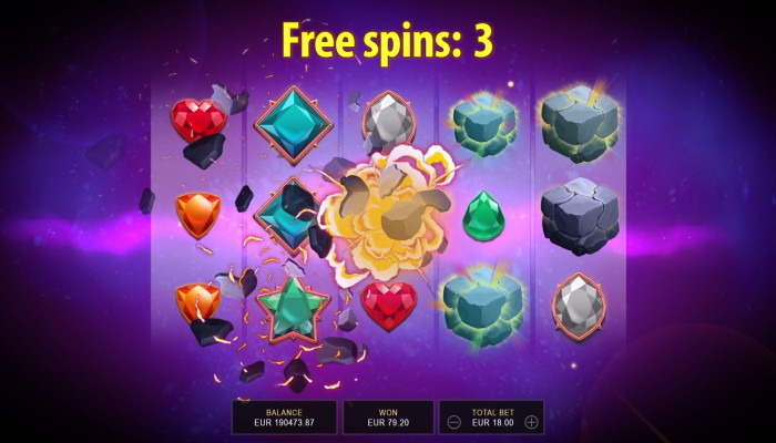 Astro jewels free spins scatter