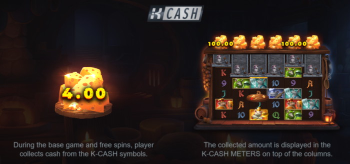 Rumble Rats K cash feature