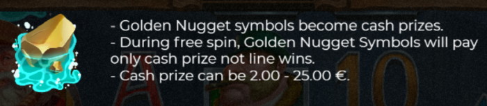 Wild Willy's golden nugget symbol