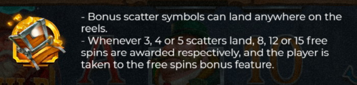 Wild Willy's bonus scatter symbols