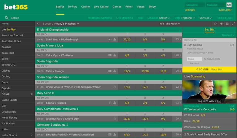 Bet365 Desktop Screenshot Example