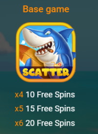 Shark Frenzy scatter symbol