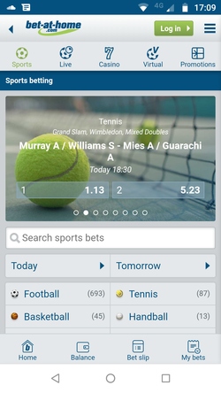 bet at home mobile screenshot