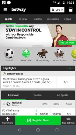 betway mobile app