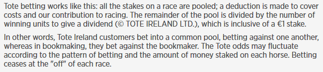 tote ireland how tote betting works