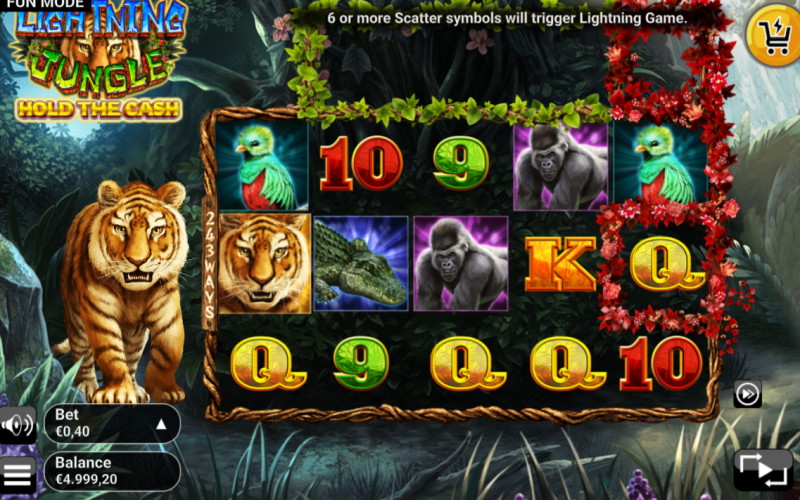 Lightening Jungle hold the cash screenshot
