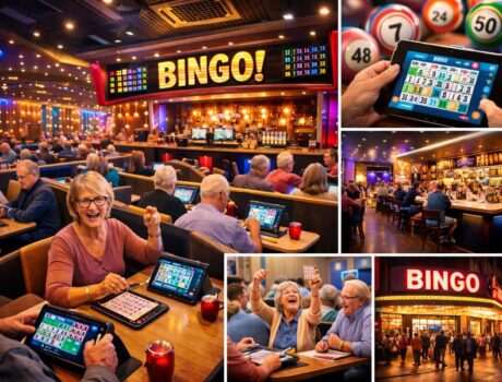 bingo boom happy people playing bingo